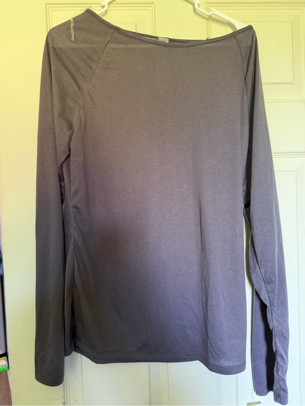Nicole Miller Sport  Long-Sleeve Crewneck Shirt - Gray
